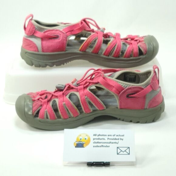 Keen Whisper Outdoor Adjustable Trail Sandal Youth Girls Size 4 1012309 Pink - Picture 4 of 8